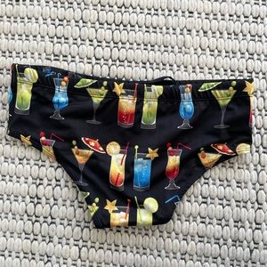 FREE SHIPPING Classic Handmade Brazilian Speedo  black swim brief size